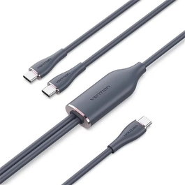 Vention Cable USB-C a 2x USB-C CTMBG 1.5m Negro